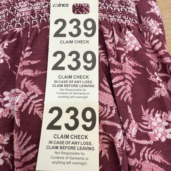 KATE QUINN Winnie Ruffle Tank Size Large NEW Roo Floral Fern Purple Soft Bamboo - Picture 7 of 8